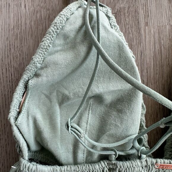 PINK Victoria’s Secret Strappy Ruched Bralette XS Green - Picture 4 of 6